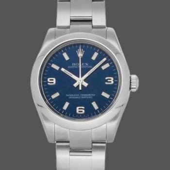 Rolex Oyster Perpetual 177200 Blue Arabic Dial Domed Bezel 31mm Lady Watch (w15326347)