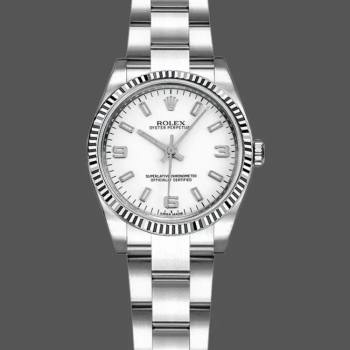 Rolex Oyster Perpetual 176234 White Roman Dial 26mm Lady Watch (w15326349)