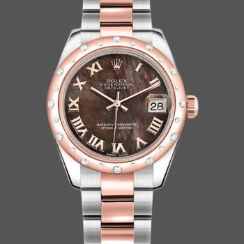 Rolex Datejust 178341 Black Mother of Pearl Dial 31MM Lady Watch (w15326360)