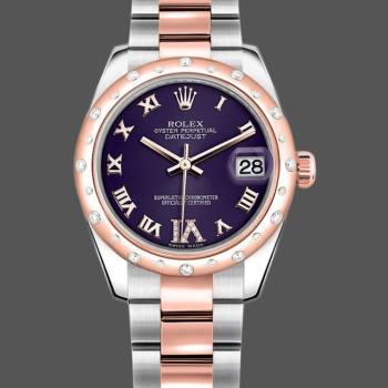 Rolex Datejust 178341 Purple Roman Numeral Dial 31MM Lady Watch (w15326361)