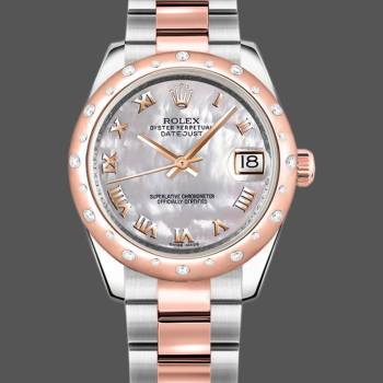 Rolex Datejust 178341 White Mother of Pearl Dial 31MM Lady Watch (w15326363)
