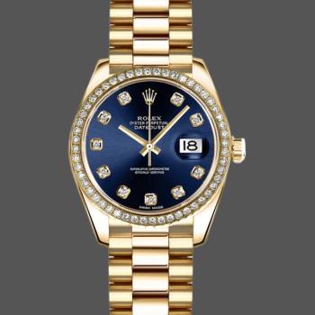 Rolex Datejust 179138 Blue Diamond Dial 26MM Lady Watch (w15326364)