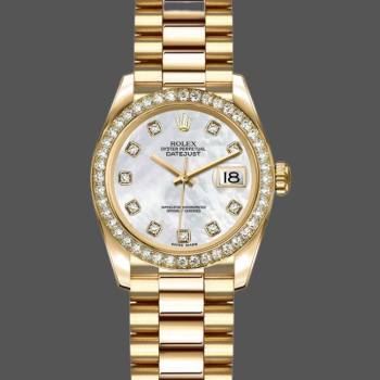 Rolex Datejust 179138 Mother Of Pearl Diamond Dial 26MM Lady Watch (w15326365)