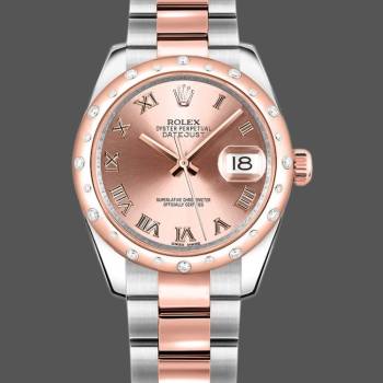 Rolex Datejust 178341 Pink Roman Numeral Dial 31MM Lady Watch (w15326368)