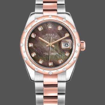 Rolex Datejust 178341 Black MOP Diamond Dial 31MM Lady Watch (w15326369)