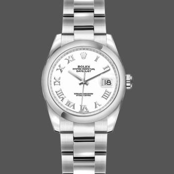 Rolex Datejust 179160 Oyster Bracelet White Roman Dial 26MM Lady Watch (w15326371)