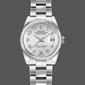 Rolex Datejust 179160 Concentric Circle Silver Dial 26MM Lady Watch (w15326389)