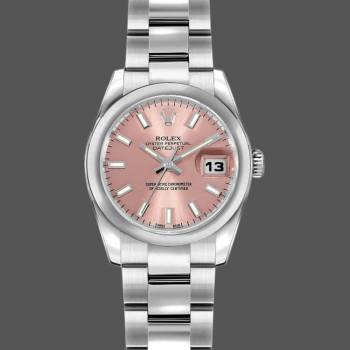 Rolex Datejust 179160 Pink Index Dial Domed Bezel 26MM Lady Watch (w15326396)