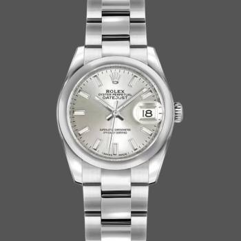 Rolex Datejust 179160 Silver Index Dial Domed Bezel 26MM Lady Watch (w15326418)
