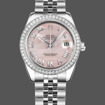 Rolex Datejust 178384 Pink Mother of Pearl Dial 31MM Lady Watch (w15326423)