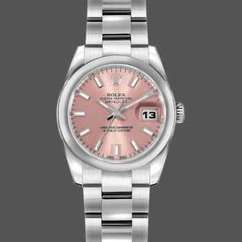 Rolex Datejust 179160 Domed Bezel Pink Index Dial 26MM Lady Watch (w15326427)