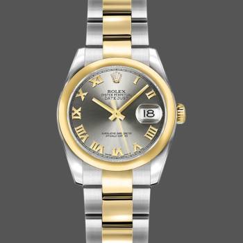 Rolex Datejust 179163 Grey Dial Domed Dezel 26MM Lady Watch (w15326442)