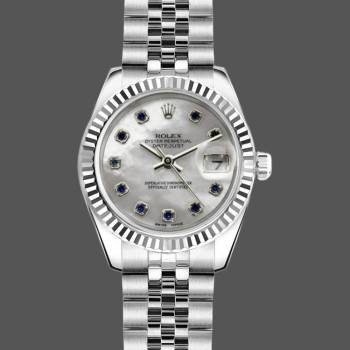 Rolex Datejust 179174 Mother of Pearl White Dial 26MM Lady Watch (w15326473)