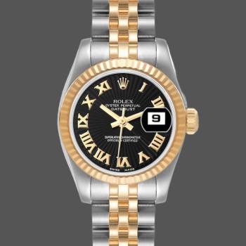 Rolex Datejust 179173 Sunbeam Silver Dial Fluted Bezel 26MM Lady Watch (w15326476)