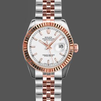 Rolex Datejust 179171 White Dial Fluted Bezel 26MM Lady Watch (w15326512)