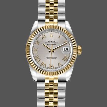 Rolex Datejust 179173 Silver Roman Numeral Dial 26MM Lady Watch (w15326536)