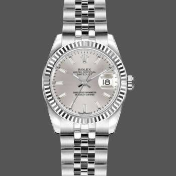 Rolex Datejust 179174 Silver Index Dial Fluted Bezel 26MM Lady Watch (w15326539)