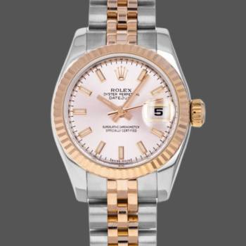 Rolex Datejust 179171 Pink Dial Fluted Bezel 26MM Lady Watch (w15326540)
