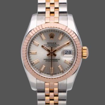 Rolex Datejust 179171 Silver Dial Fluted Bezel 26MM Lady Watch (w15326550)