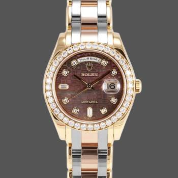 Rolex Day-Date 18948 Dark MOP Diamond Jubilee Dial Special Edition 39MM Mens Watch (w15326624)