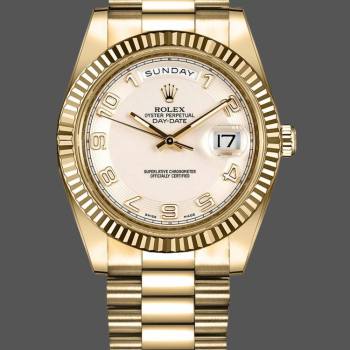 Rolex Day-Date 218238 Ivory Dial Yellow Gold 41MM Mens Watch (w15326653)