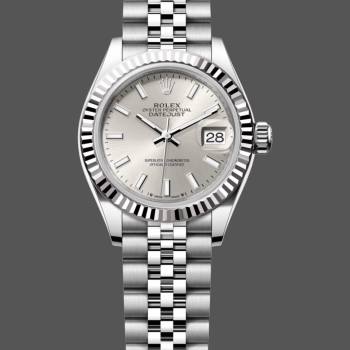 Rolex Datejust 28 Automatic Silver Dial White Gold and Steel M279174 0005 Women Watch (w15326662)