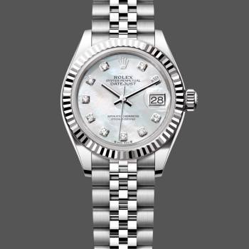 Rolex Datejust 279174 Stainless Steel Mother Of Pearl Diamond Dial 28mm Lady Watch (w15326670)