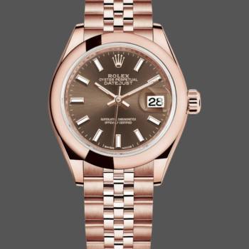 Rolex Datejust 279165 Chocolate Brown Dial Domed Bezel 28mm Lady Watch (w15326674)
