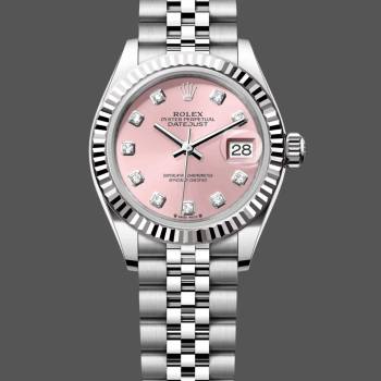 Rolex Datejust 279174 Stainless Steel Pink Diamond Dial 28mm Lady Watch (w15326698)