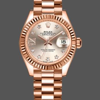 Rolex Datejust 279175 Sundust Diamonds Dial Fluted Bezel 28mm Lady Watch (w15326729)