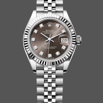 Rolex Datejust 279174 Stainless Steel Dark Grey Diamond Dial 28mm Lady Watch (w15326736)