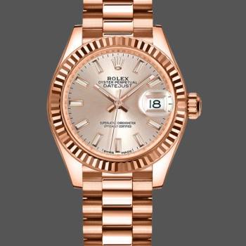Rolex Datejust 279175 Sundust Index Dial Fluted Bezel 28mm Lady Watch (w15326743)