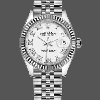 Rolex Datejust 279174 Stainless Steel White Roman Numeral Dial 28mm Lady Watch (w15326749)