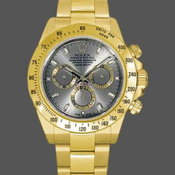 Rolex Cosmograph Daytona 116528 Grey Index Dial 40MM Mens Watch (w15326758)