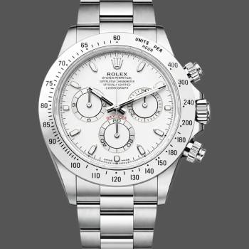Rolex Daytona 116520 Stainless Steel Case White Dial 40MM Mens Watch (w15326769)