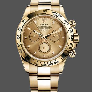 Rolex Cosmograph Daytona 116528 Champagne Index Dial 40MM Mens Watch (w15326770)