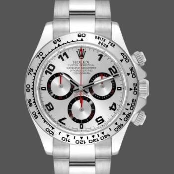 Rolex Cosmograph Daytona 116509 Silver Arabic Dial White Gold 40MM Mens Watch (w15326771)