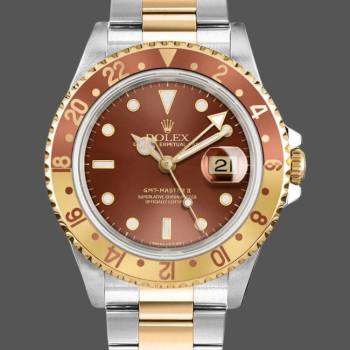 Rolex GMT-Master II 16713 White Gold Chocolate Dial 40mm Mens Watch (w15326778)