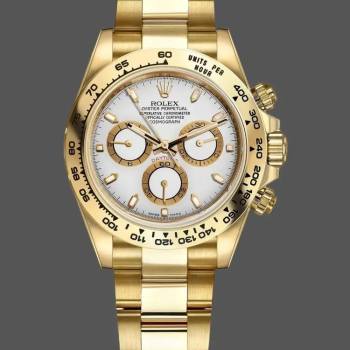 Rolex Daytona 116508 Yellow Gold White Index Dial 40MM Mens Watch (w15326798)