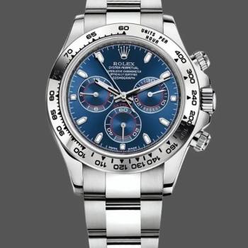 Rolex Cosmograph Daytona 116509 Blue Index Dial 40MM Mens Watch (w15326809)