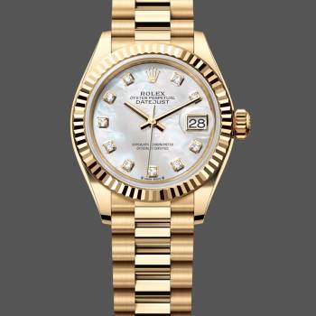 Rolex Datejust m279178 0025 Mother Of Pearl Dial Fluted Bezel 28mm Lady Watch (w15326812)