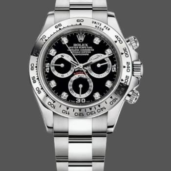 Rolex Cosmograph Daytona 116509 Black Dial White Gold 40MM Mens Watch (w15326815)