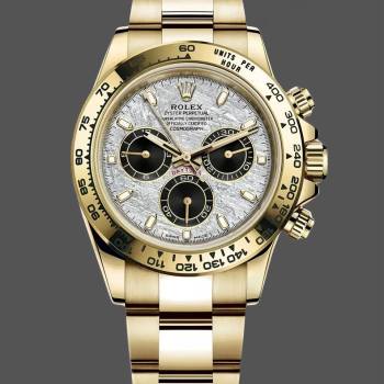 Rolex Daytona 116508 Yellow Gold Meteorite Grey Dial 40MM Mens Watch (w15326833)