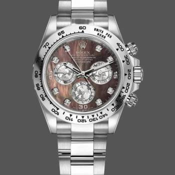 Rolex Cosmograph Daytona 116509 Diamond Markings 40MM Mens Watch (w15326836)