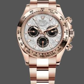 Rolex Daytona m116505 Everose Gold Meteorite Grey Dial 40MM Mens Watch (w15326849)