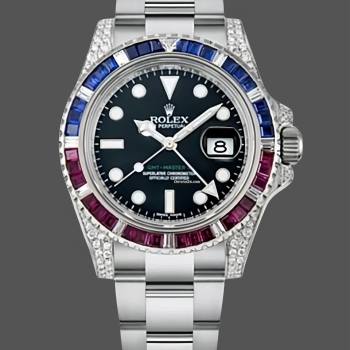Rolex GMT Master II 116759SA Black Dial 40mm Mens Watch (w15326861)