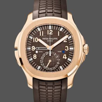 Patek Philippe Aquanaut 5164R 001 Travel Time Rose Gold Mens Watch (w16920118)