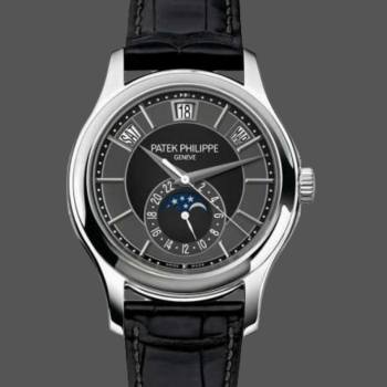 Patek Philippe Complications Annual Calendar White Gold 5205G 010 40mm Mens Watch (w17122507)