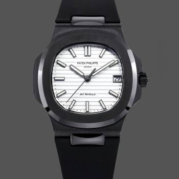 Patek Philippe Nautilus Titanium Case White Dial 5711 40MM Watch (w17171631)