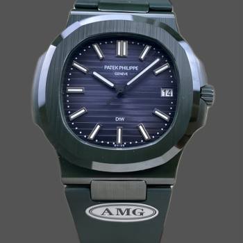 Patek Philippe Nautilus Green Rubber Blue Dial 5711 40MM Watch (w17171884)